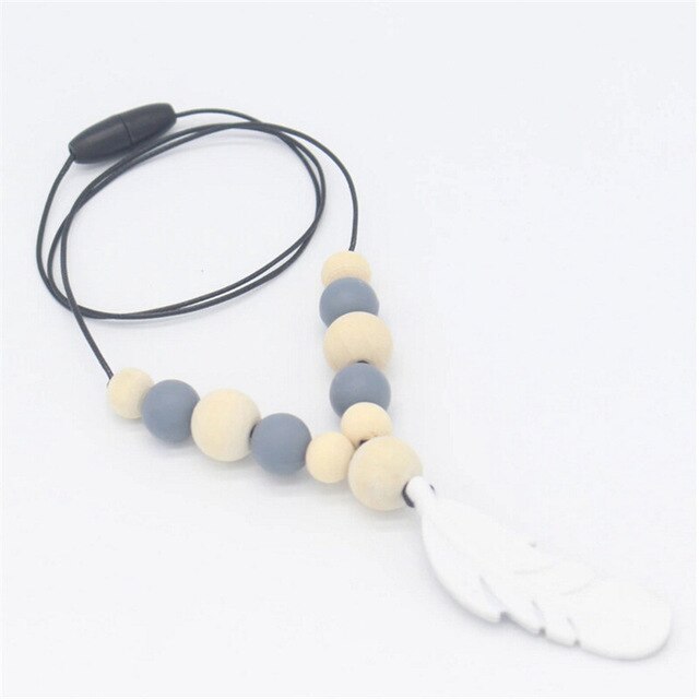 Silicone Beads Mom Teething Necklace